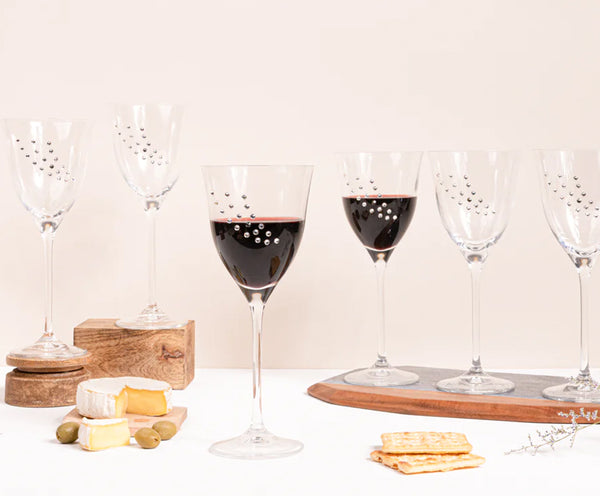Swarovski Beads Martini Wine Glasses