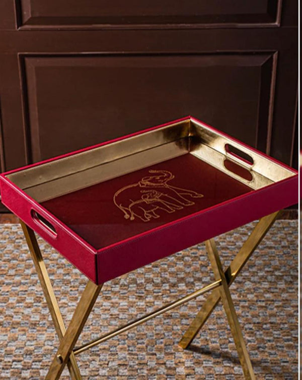 Elephant Printed Buttler Tray