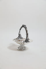 Silver Plated Small Basket with Handle