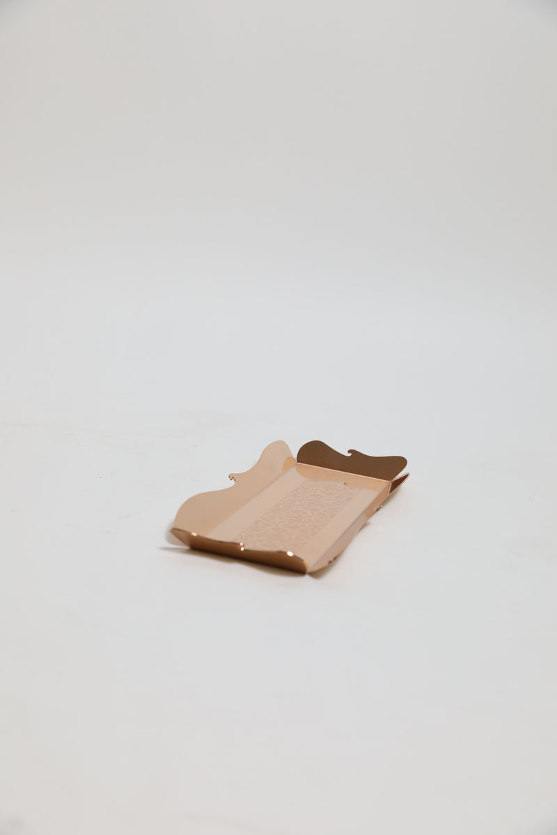 Rose Gold Plated Printed Small Tray