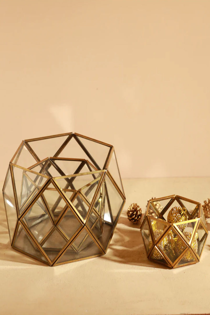 Honeycomb Glass Candle Holder