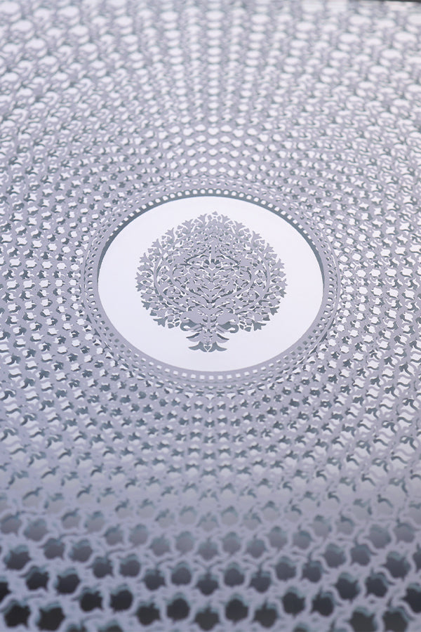 Opal Ivory Radiance Mirrored Tray