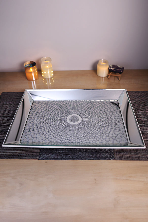 Opal Ivory Radiance Mirrored Tray