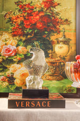Crystal Eagle on Marble Stand (Short)