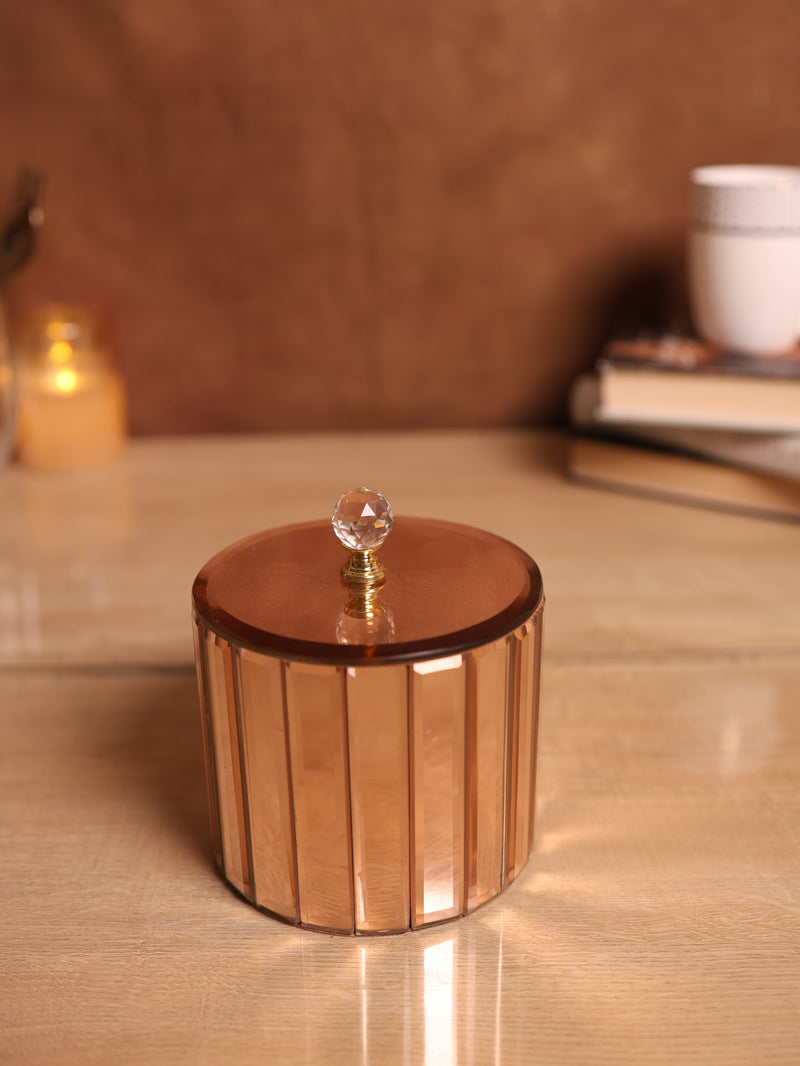 Solaris Crystal Gold Jar (Rose Gold)