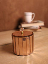 Solaris Crystal Gold Jar (Rose Gold)