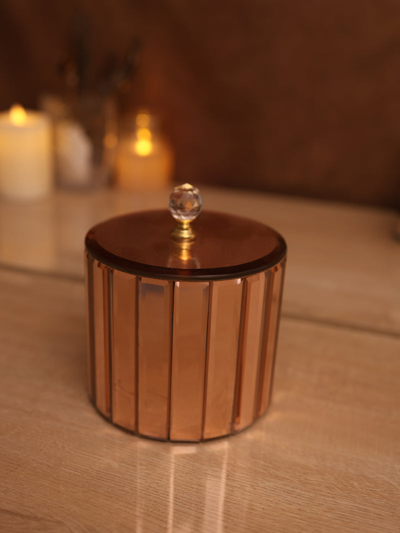 Solaris Crystal Gold Jar (Rose Gold)