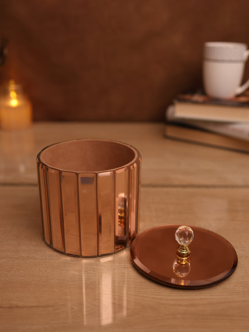 Solaris Crystal Gold Jar (Rose Gold)
