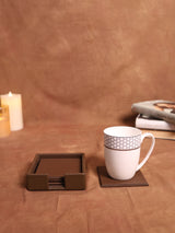 Brown Leather Coaster