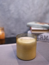 Yellow Glass Candle