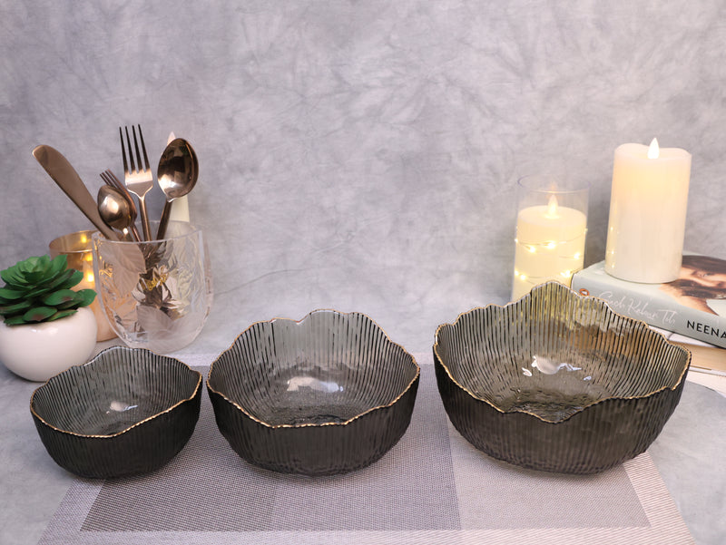 Noir Cascade Bowls