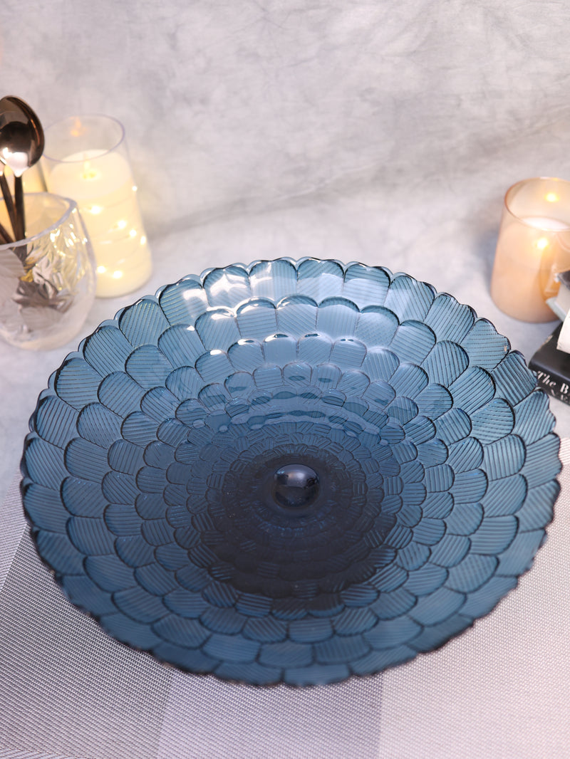 Dark Cyan Accent Serve Ware (Large)