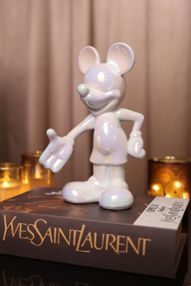 Opulent Mickey Figurine (White)