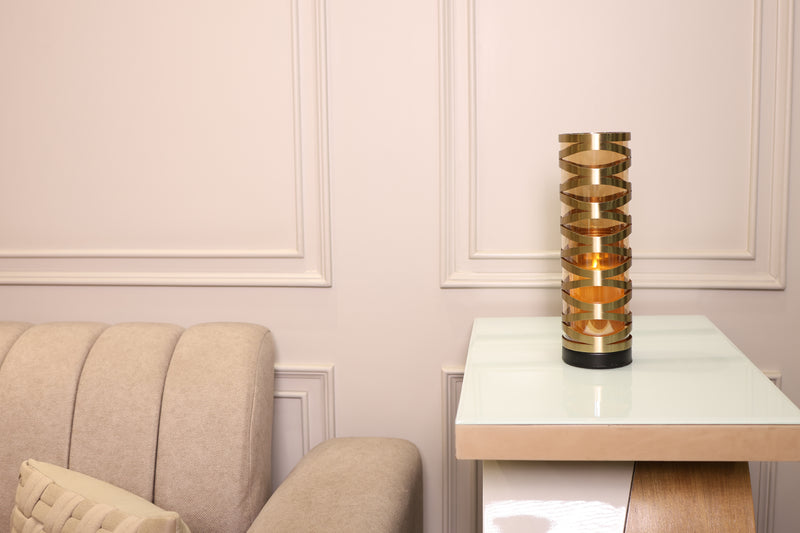 Gilded Glow Candle Stand