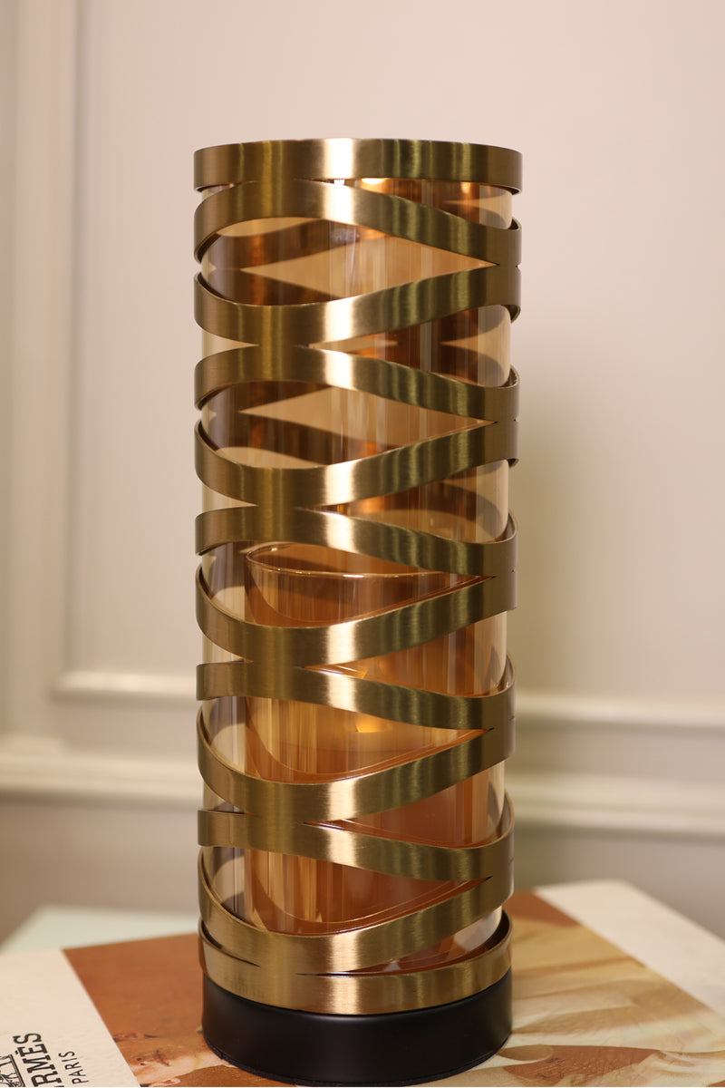 Gilded Glow Candle Stand