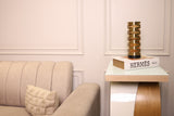 Gilded Glow Candle Stand