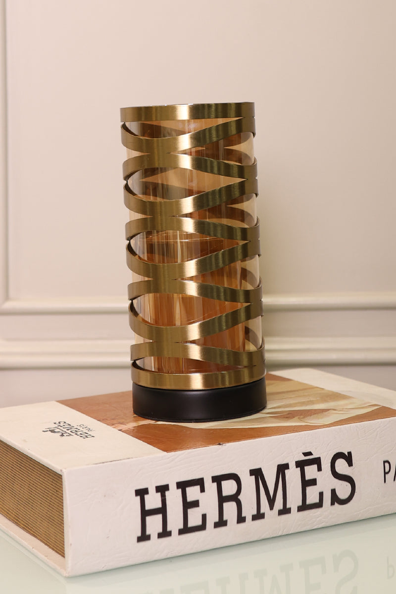 Gilded Glow Candle Stand