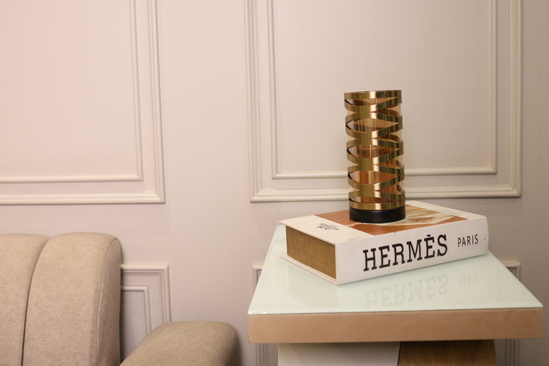 Gilded Glow Candle Stand