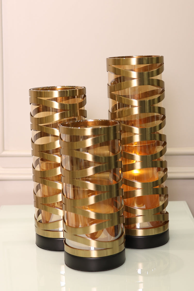 Gilded Glow Candle Stand