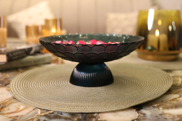 Dark Cyan Accent Serve Ware (Small)