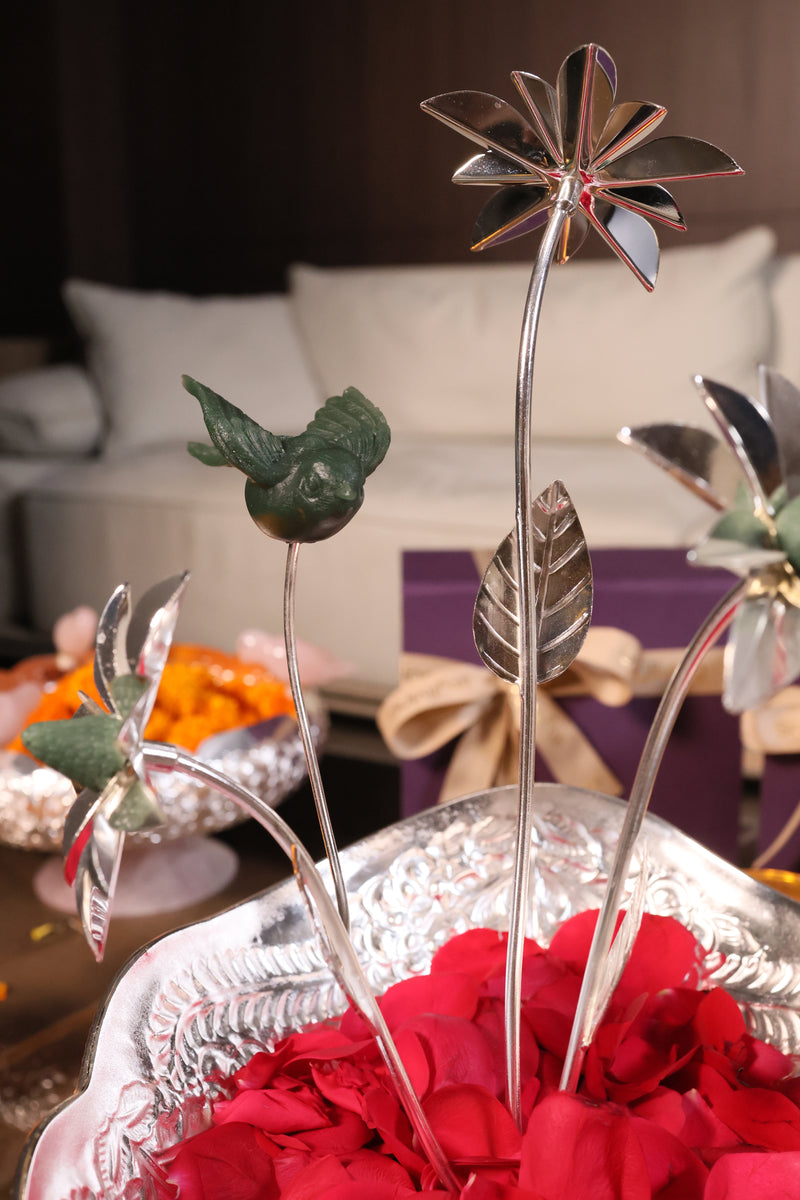Badam centre piece with wire