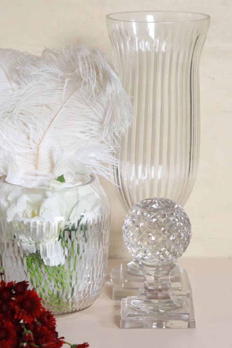 Cut Glass Tall Vase