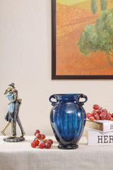 Yajur Vase in Moonstone (Blue)
