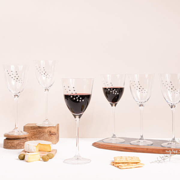 Swarovski Beads Martini Wine Glasses