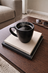 Aura Black Coffee Mug