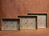 Indus Blue Tray Set