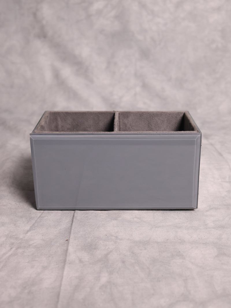 Grey Glass Cutlery Holder