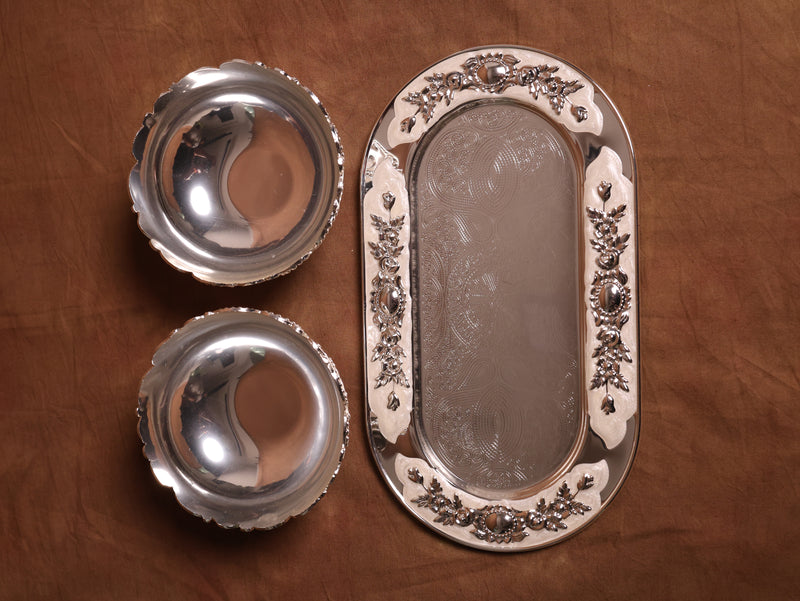 Tray With Open Bowl Set