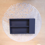 Blue Leather Cutlery Holder