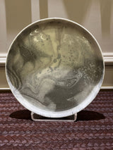 Inferno Grey Half Plate
