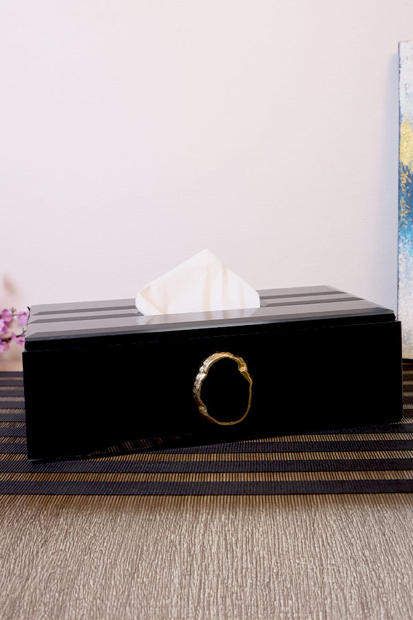 Black Agate Tissue-Box