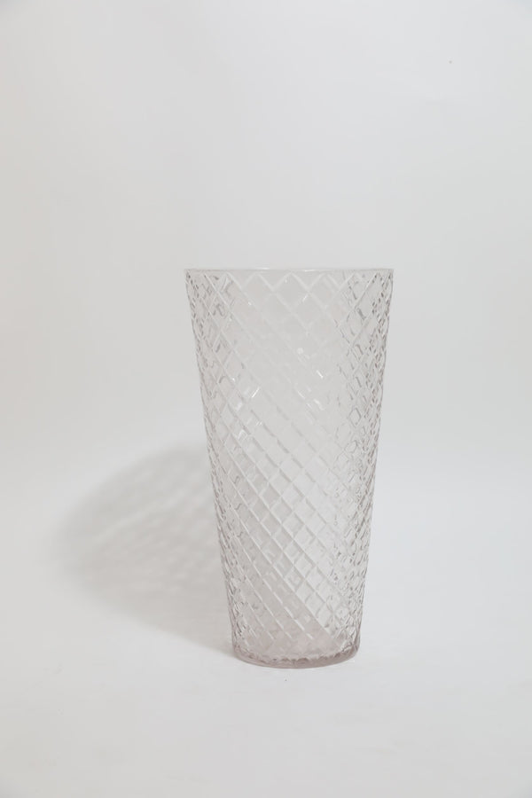 Checkered Glass Vase