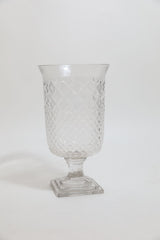Zigzag Pedestal Glass Vase