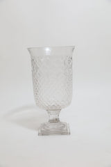 Zigzag Pedestal Glass Vase