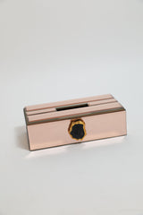 Glitz Agate Tissue Box (Rose Gold)