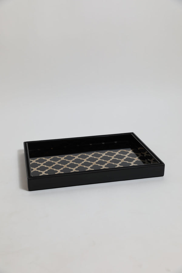 Damask Tray (Black)