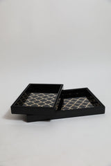 Damask Tray (Black)