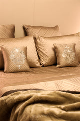 Brown Silk Regal Bed Set