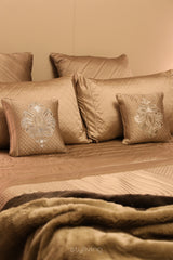 Brown Silk Regal Bed Set