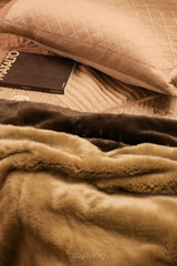 Brown Silk Regal Bed Set