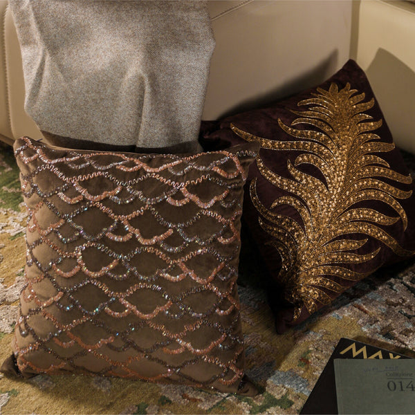Clouds Embellished Cushion Cover