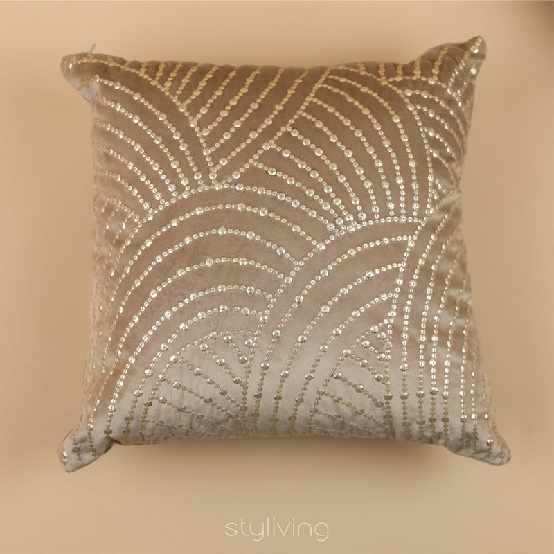 Arcs Embellished Cushion Covers