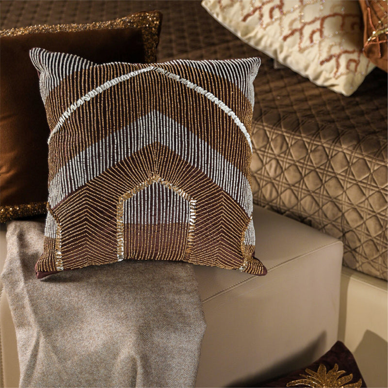 Art Deco Embellished Cushion Cover stylivingindia