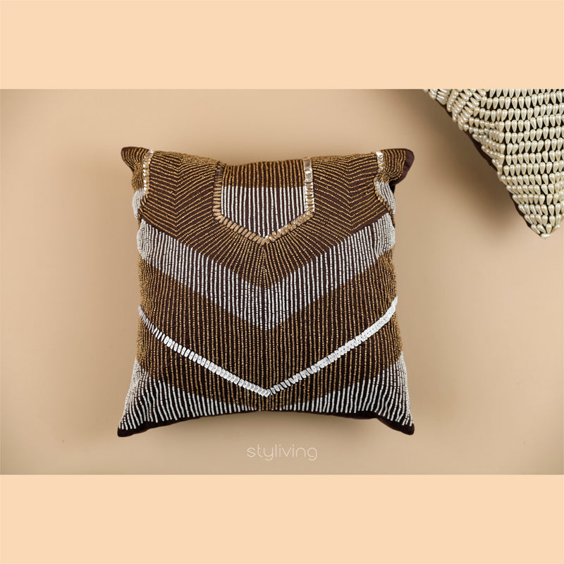 Art Deco Embellished Cushion Cover