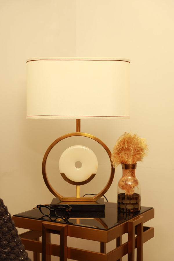 Marble and Metal Luxe Lamp