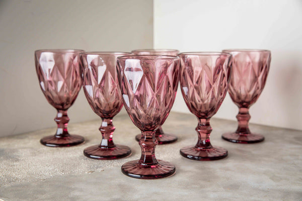 Goblet Burgundy Wine Glasses